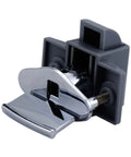 Push Button Latch Drawer Lock For Cabinets And Drawers, No Hassle Keyless Access, Compact 4x6x4 Cm Size, Front About 4 Cm, Durable Metal