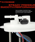 Heavy Duty Electric Fuel Pump Module Assembly With Integrated Pressure Sensor Fits Hyundai Sonata 2006 Through 2010 top view with connector and wiring.