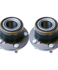 Rear Wheel Bearing And Hub Assembly For Transit Connect 2010 Through 2013 Replacement 7T1Z1104B 2-pack, front view of metal hubs