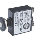 Rock Solid 20 Amp Circuit Breaker With Push Button Reset And Screw Terminal Mount, compact design with quick manual reset feature.