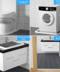 39 Inch Collapsible Shower Dam Barrier Keeps Water In The Shower And Floors Dry No Splash Design for toilet and washer