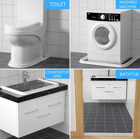 39 Inch Collapsible Shower Dam Barrier Keeps Water In The Shower And Floors Dry No Splash Design for toilet and washer
