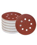 Grab These 100PCS 5 Inch Sanding Discs With 8-Hole Hook And Loop Fastener For Smooth Finish, 60 To 1500 Grit Set stacked with one disc facing up.