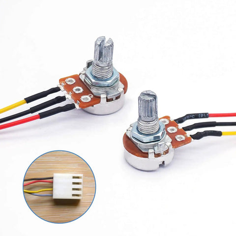 10 Pack Dope B10K Potentiometer 3 Pin 15mm Linear Ohm Variable Resistor for Volume and Light Control DIY Electronics Projects