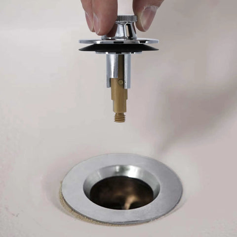 Installing Lift And Turn Tub And Bath Drain Stopper In Chrome Finish Easy Replacement Converts Trip Lever Drains No Fuss Install