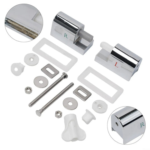 Soft Close Zinc Alloy Toilet Hinges Replacement For Traditional And Modern Bathrooms Quiet Self Closing Mounts with parts