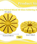 Heavy Duty Pine Wood Stained Glass Jig Featuring Smooth Adjustable Angles For Flawless 3D Soldering Crafts And Nifty Everyday Gear For Weekend Warriors Who Expect Pro Results Daily, yellow spray-painted design.
