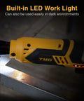 Cordless Electric Ratchet Wrench Set Workhorse For Auto Repair And Diy Projects With Built-in LED Light