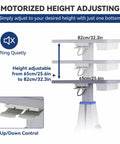 Motorized height adjustment details for Heavy Duty Motorized Lift Table With Wheels And Black Chassis For Medical Optics Dental Beauty Kit 26 To 32 Inches.
