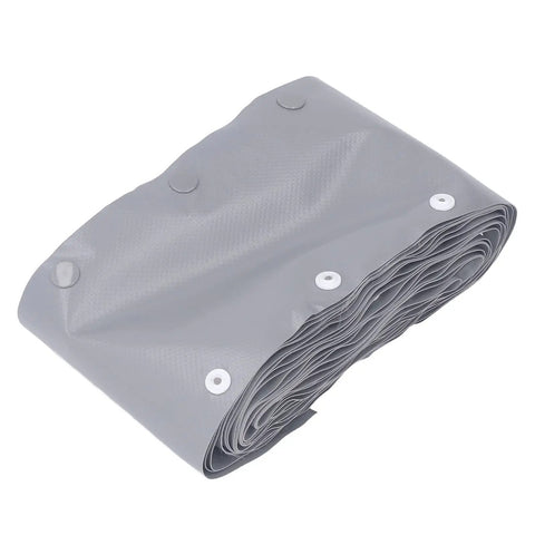 Snap Button Cable Sleeve Flame Retardant PVC Wire Cover And Cord Organizer Wrap Heavy Duty Wire Management 10M Roll folded in grey.