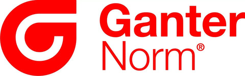Ganter Norm logo in red with stylized 'G' icon