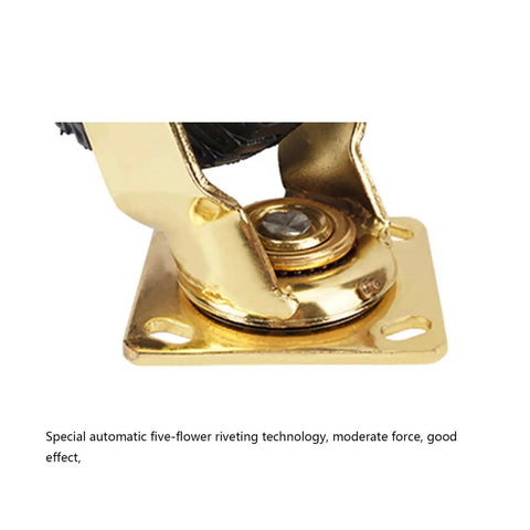 Heavy Duty 8 Inch Pneumatic Rubber Tires For Hotel Luggage Carts Smooth Rolling Brass Hub showing gold plated brass hub detail.