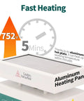 Mini Soldering Hot Plate for SMD Rework, Adjustable Temperature 50 to 400C with aluminum heating panel, fast heat up