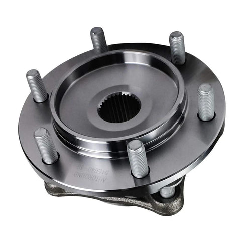 Top view of Six Lug Front Wheel Bearing And Hub Assembly For Toyota Tacoma 2005 To 2021 4WD 4Runner 2003 To 2021 with ABS