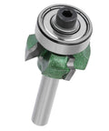 Jiawu 4-Tooth Woodworking Router Bit Trimmer For Perfect Edge Banding Finish With Tungsten Steel Blades And R2 Radius, 1/4 Inch Shank close-up
