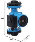 No Cold Showers Anymore With This Heavy Duty 3 Speed Hot Water Recirculating Pump 1 Inch Flange Booster System 110 Volt Quiet Circulation Motor for efficient heating.