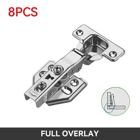 Stainless Steel Cabinet Hinge With Soft Close No Fuss 95 Degree Damped Buffer 35mm Cup Fits 14-21mm Doors Easy Install