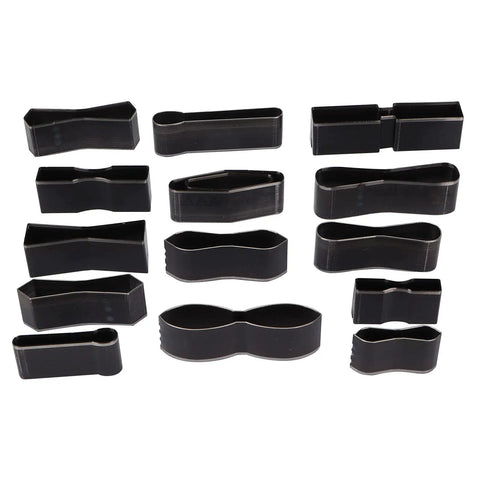 Pro Grade 15 Pcs Leather Cutting Dies Set With Hole Hollow Cutter Tools for DIY leather crafting and fabric projects