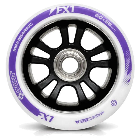 Fx1 Roller Skate Wheels With 688 Mini Bearings Pack Of 8 For Derby And Indoor Speed Quad Skating Lightweight High Rebound Urethane