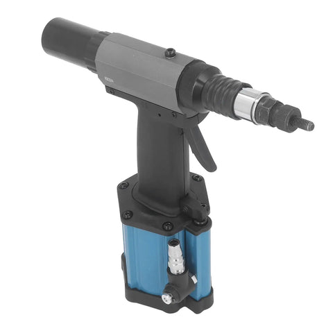 Pro Grade Heavy Duty Pneumatic Riveter Kit With Air Hydraulic Rivet Nut Tool For M3 To M8 Fasteners, side view, robust construction.