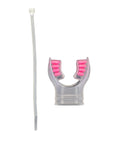 Clear Silicone Snorkel Mouthpiece Replacement For Regulators And Snorkels, Universal Fit, Soft Comfort, includes pink color tab