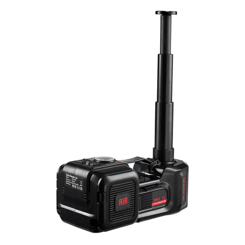 Electric Car Jack 5 Ton With Built In Inflator All In One 12V Tire Change Kit Scissor Jack With Led Light And Impact Wrench Portable Lift For Sedan SUV And Truck