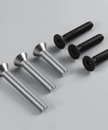1/4-20 Stainless Socket Head Cap Screws, 1 Inch Long, Full Thread Countersunk Bolts, 304 Stainless Steel With Black Zinc Finish