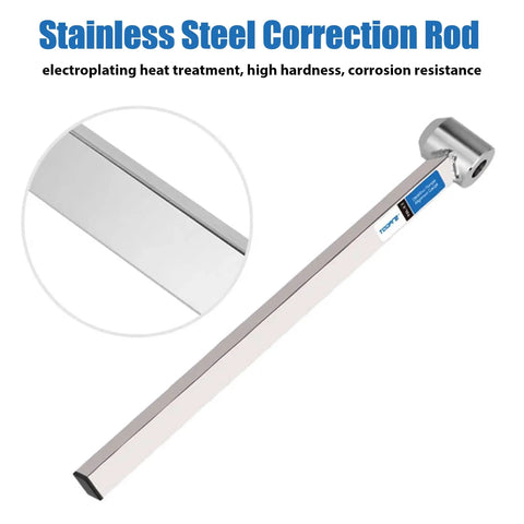 Derailleur Hanger Alignment Gauge Tool For Bikes Pro Grade 304 Stainless Steel, tool close-up showing stainless steel correction rod.