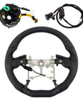 Toyota Tacoma 2016 2023 Heated Perforated Leather Steering Wheel Replacement Kit, premium microfiber leather, installation parts
