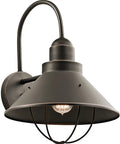 Seaside 16.5 Inch 1 Light Outdoor Wall Light Olde Bronze Aluminum Wet Rated For Coastal Rustic And Traditional Homes