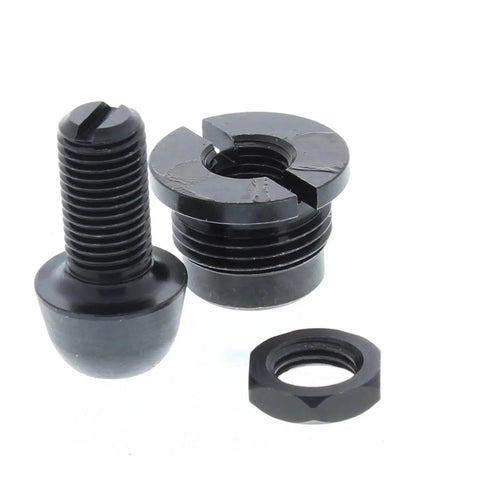 GM Clutch Fork Pivot Ball Adjustable Steel 13/16-16 For Bellhousing, Dialed In Clutch Geometry With Wide Adjustment Range From 1 5/16 In To 1 11/16 In For Smooth Engagement, black steel parts and nut