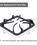 Beefed Up Heavy Duty Cast Iron Stove Grate Replacement Set For Frigidaire And Kenmore Gas Ranges, 8.8 By 8.8 Inches