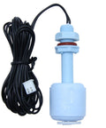 Plug And Play Water Level Float Switch For Commercial Ice Machines No Fuss Quick Install Universal Two Line Sensor Replacement For Ice Makers Food Grade PP Material 12 Volts, blue PP float sensor with cable