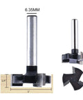 Solid Carbide Router Bits Quarter Inch Shank Legit Beast Mode Knockout Kit with T Slot milling cutter on wood