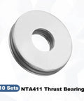 NTA411 Thrust Needle Roller Bearing Set With 20 Washers Chrome Steel Bearings shown in packaging