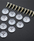 Dope Rubber Furniture Leg Protectors Set Of 10 With Screws Round Floor Feet Pads for hardwood and tile sizes 15mm to 26mm