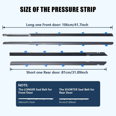 Honda Civic Window Weather Stripping Molding Trim Belt Replacement For 2012 2013 2014 2015 4 Door Sedan Not Hatchback Includes Compatible Part Numbers 72450 TR0 A01 72410 TR0 A01 72950 TR0 A01 72910 TR0 A01 with measurements