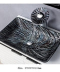 Killer 12Mm Thick Tempered Glass Vessel Sink For Countertop Vanity Basin With 360 Swivel Waterfall Faucet Hot Cold Mix Dead Easy Cleanup And Built Like A Tank For Modern Bathrooms Today - sleek black glass design with integrated waterfall faucet.