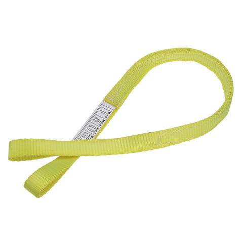 Heavy Duty Lifting Straps 2200 Lb Capacity Eye To Eye Webbing Sling in yellow polyester for tree work and furniture moving