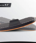 Standing Desk Mat With Anti Fatigue Bar And Wooden Wobble Balance Board For Ergonomic Comfort And Active Office Or Home Use All Day