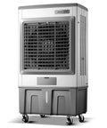 Heavy Duty Industrial Evaporative Air Cooler And Swamp Cooling Fan With 26 Gallon Water Tank, portable unit with wheels.