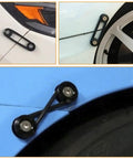 Universal Car Bumper Quick Release Kit 28 Pcs Black Fasteners With Tabs Bolts Nuts Washers And O Rings For Front And Rear Bumpers Easy Trunk Access Fits Most Models Including JDM Cars installed on vehicle