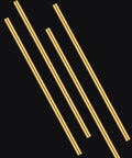 Four Pack Of Twelve Inch Brass Round Rods One Quarter Inch Diameter Lathe Bar Stock Durable Smooth Surface Great For DIY Projects And Metalworking