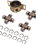 Top Shelf Heavy Duty Drive Shaft Center Support Bearing And U Joint Repair Kit For Toyota Tacoma 2wd 4wd 2005 2015 with bronze U-joints and clips.
