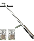 42 Inch Pro Grade Soil Sampler Probe With 304 Stainless Steel Build Ejector And Foot Pedal Reusable Sample Bag T Style Handle