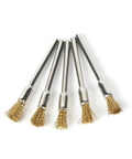 Heavy Duty Steel Wire Wheel Brushes That Totally Strip Rust Clean Welds And Deburr Metals Like A Badass Rotary Tool Accessory, 5 pack.