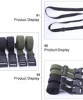 2 Pack Cargo Lashing Straps With Quick Release Buckles For Camping Gear And Luggage Securing, Heavy Duty Nylon Tie Down Straps In Black