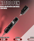 Wireless Tattoo Pen Kit For Beginners With 10 Tattoo Needles And 5 Ink Colors, complete cordless tattoo machine on display