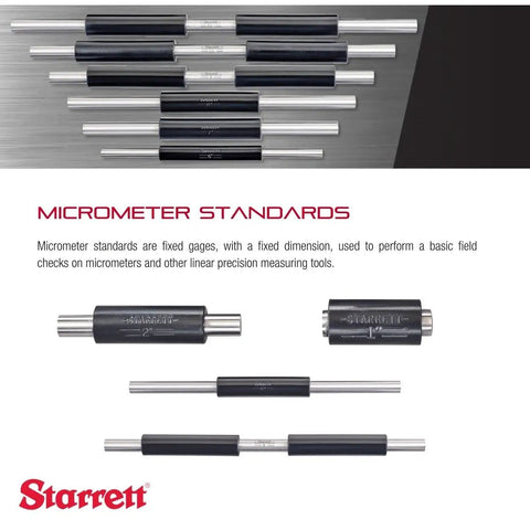 End Measuring Rod With Insulated Handle And Spherical Ends For Comparing Gauges And Measuring Parallel Surfaces One Quarter Inch Diameter One Inch Length Model 234A1 Precision Tool displayed horizontally
