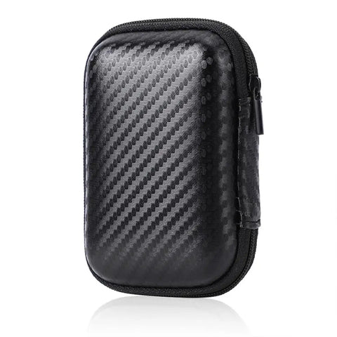 Rugged EVA External Hard Drive Case Pouch For SSDs And HDDs, Portable Protective Storage Bag, Shockproof Black Protector, Slim Travel Companion, 11.5 x 7.5 x 3.5 cm